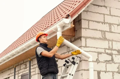 Pose et remplacement de gouttières à Sembas